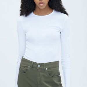 Kotn White Fitted LS